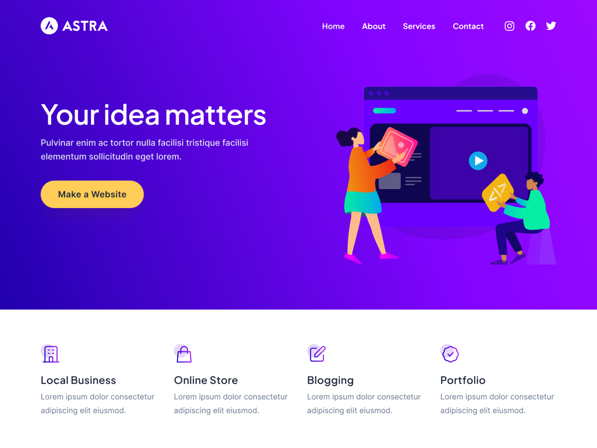Astra Tema Ekran Görüntüsü